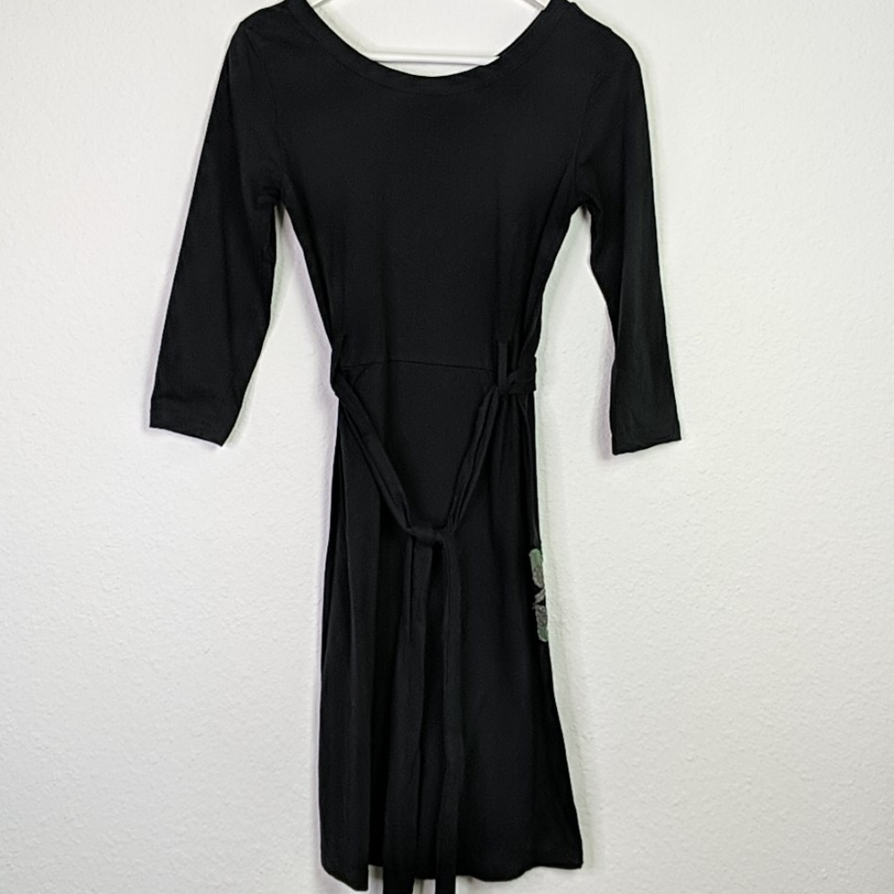 Synergy Love Birds on a Branch Tie Waist Dress S - Picture 5 of 12